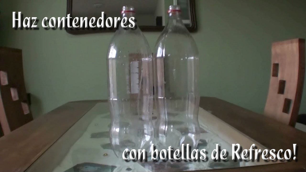 Como hacer contenedores con botellas de plastico