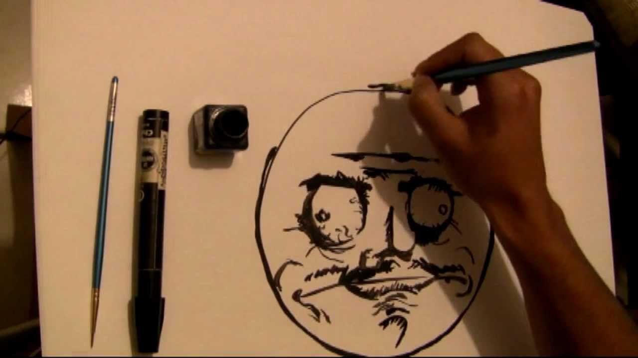 Draw Forever Alone, Me Gusta, True Story, Troll face.