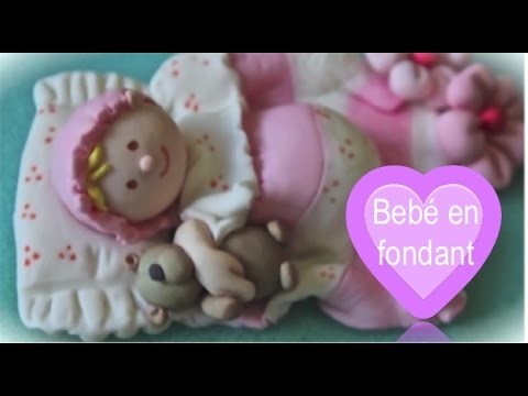 Figuras para tartas: bebé en fondant