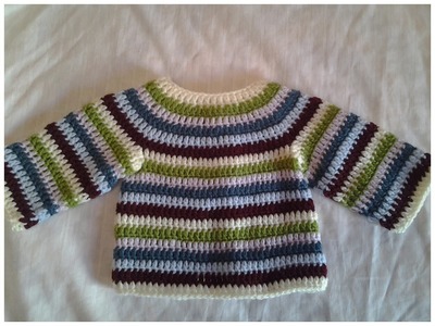 Jersey de bebe (chambrita) crochet  #tutorial 1