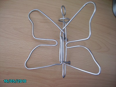Juego de alambre, mariposa.