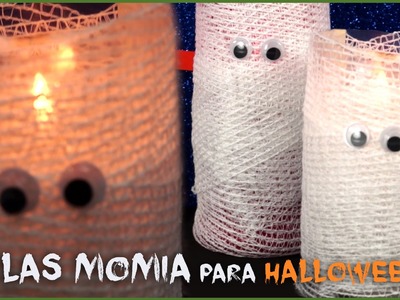 Momias de Halloween con velas – Manualidades de Halloween para niños