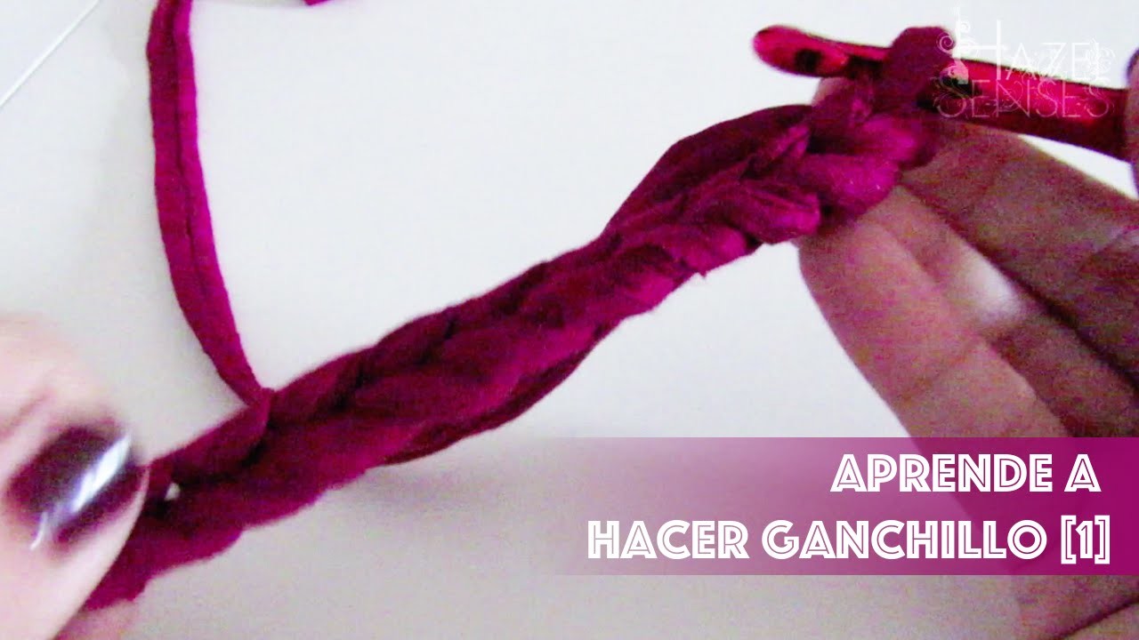 Aprende a hacer ganchillo (crochet) [1] Como empezar, cadeneta, punto enano. 