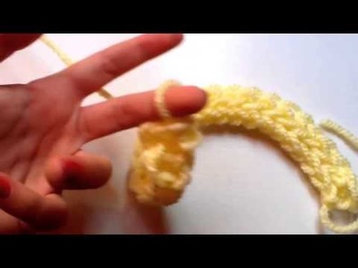 Como hacer una flor de cadenas con lana (no crochet)