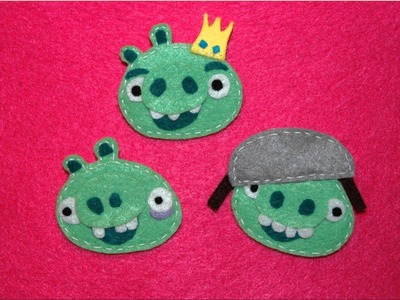 DeCorArte Complementos .- Broches Angry Birds