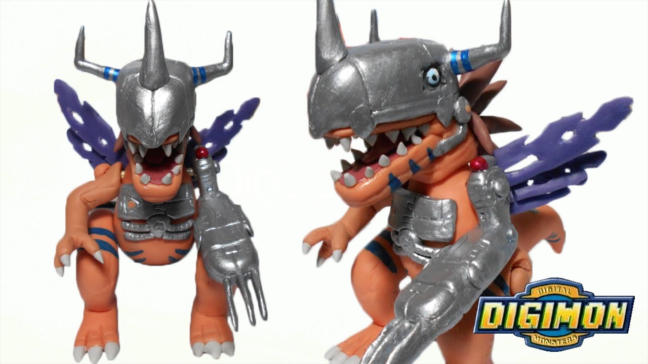 Digimon | MetalGreymon Posable Figure Polymer Clay Tutorial | Collab with Luu drawing&craft
