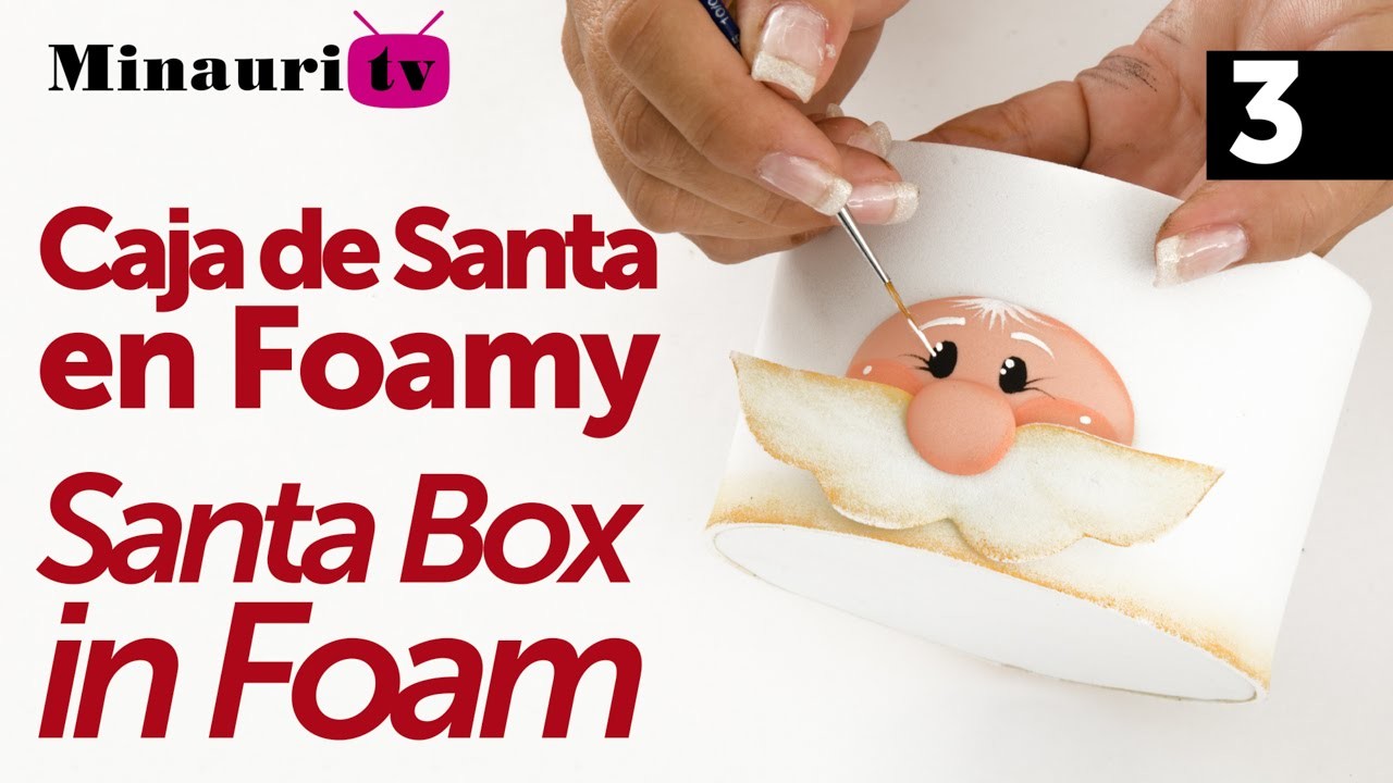 DIY - Navidad Caja Santa en Foamy 3.3 - ( Christmas Santa Box )