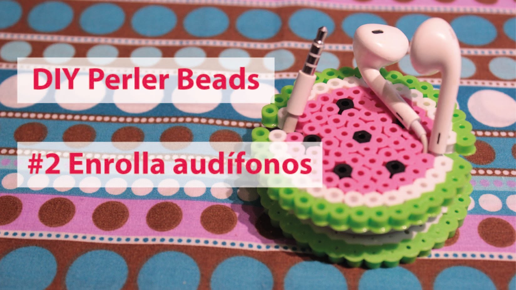 DIY Perler beads I #2 Guarda.enrolla audífonos