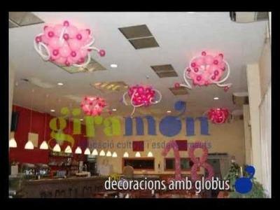 Decoración con globos - Decoració amb globus.FLV