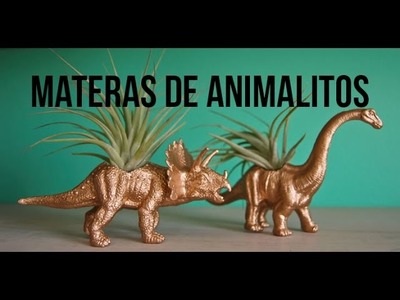 DIY MATERAS EN FORMA DE ANIMALES. SÚPER FÁCIL Y RÁPIDO. cómo hacer materas