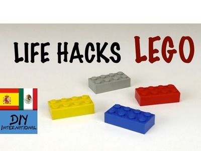LIFE HACKS LEGO - TRUCOS CASEROS CON PIEZAS DE LEGO - TUTORIAL DIY