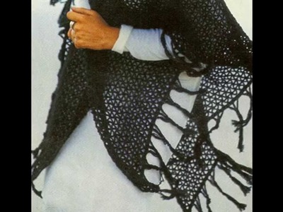 Manta calada a crochet