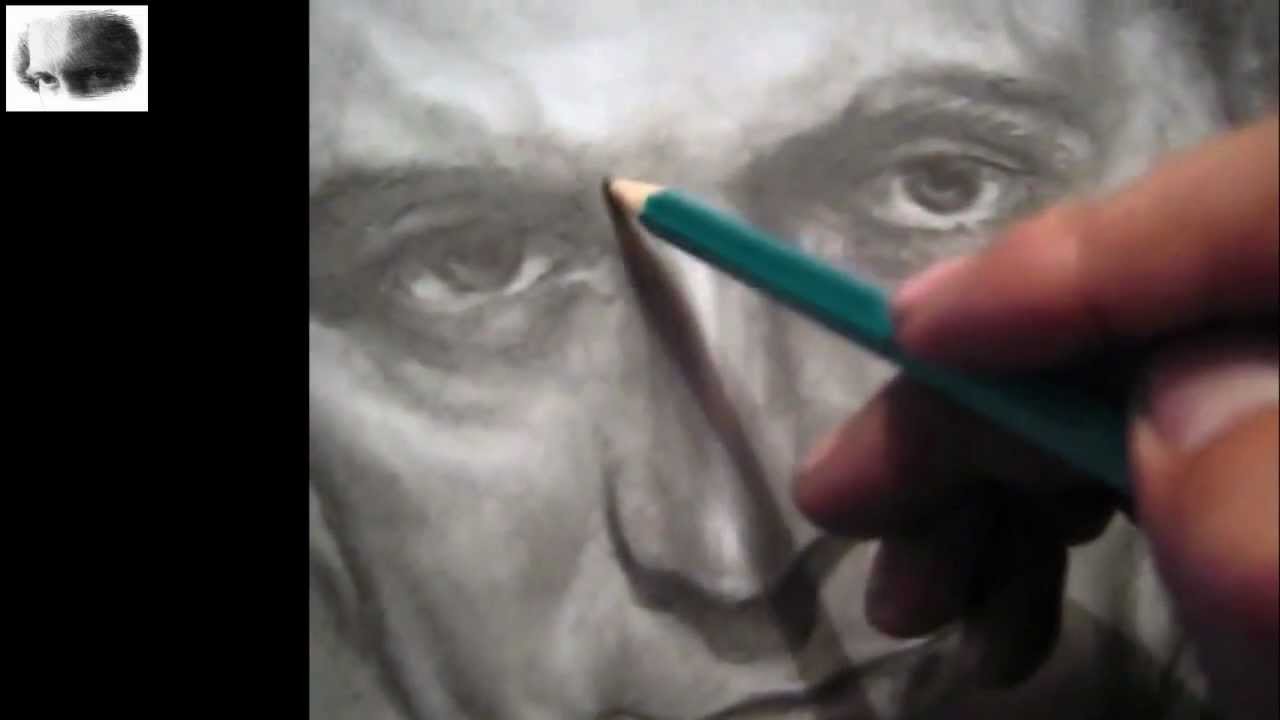 Retrato profesional - Kirk Douglas - Vincent  van Gogh ( original HD ) Dibujo a lapiz ,portrait