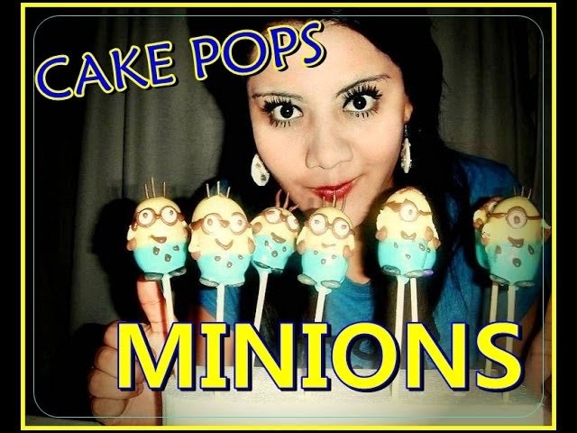 CAKE POPS en forma de "MINIONS" Mi receta :)