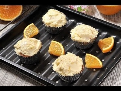 Cupcakes de naranja - Recetas de postres - Recetas de desayunos