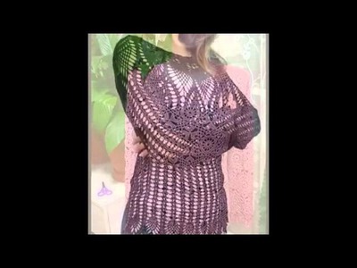 Elegantes blusas para dama tejidas a crochet