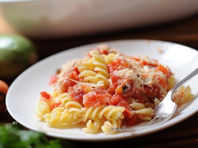 Fusilli con mozzarella