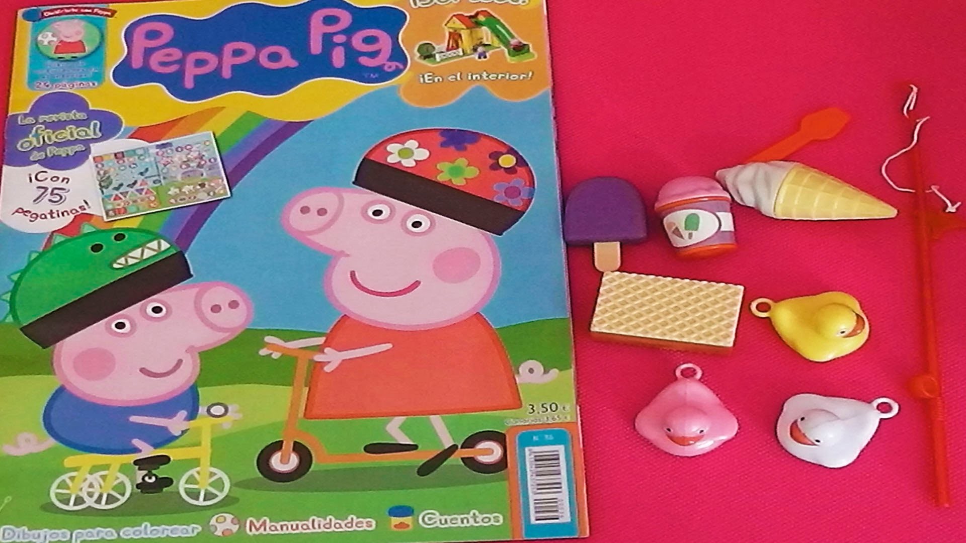 Revista Peppa Pig con muchos regalos, juguetes, manualidades, juegos, cuentos en español