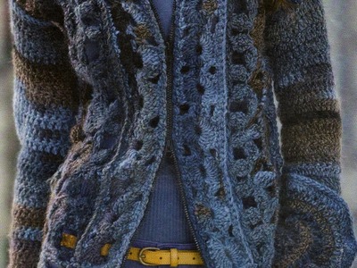 Suéter Largo con Cierre a crochet