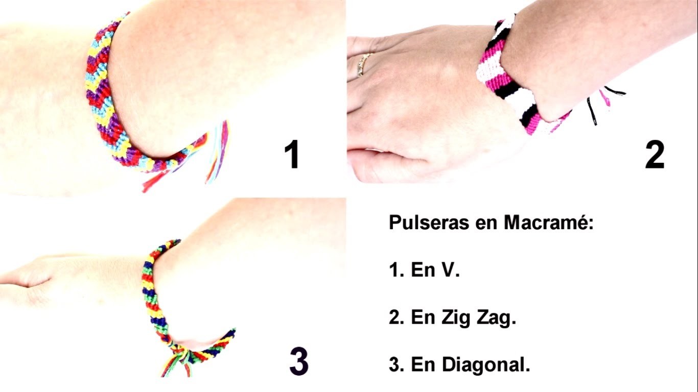 DIY Pulseras de Macrame. DIY Macrame Bracelets - MikoSaa