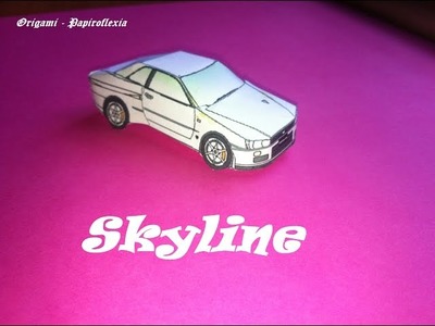 Paper Toys. Origami . Papiroflexia. Nissan Skyline.