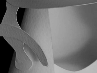 Thinking and making a paper sculpture. Pensando y haciendo una escultura de papel. Ángel Aznar