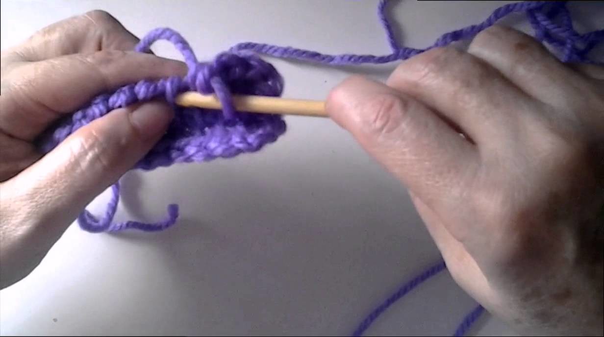 Crochet (ganchillo)tunecino menguar ( disminuir )