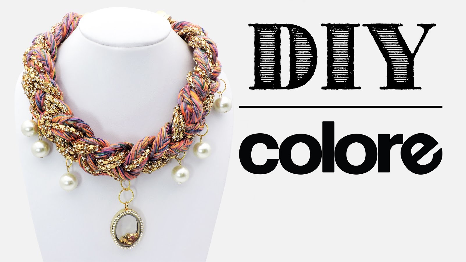 DIY Collar Hilo Trenzado y Relicario - Colore Accesorios