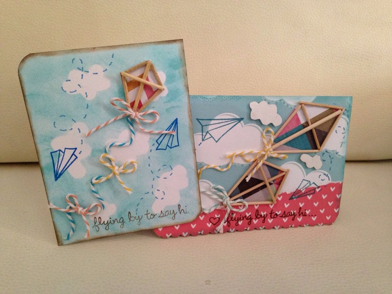 DIY Tarjeta Papalote scrapbook