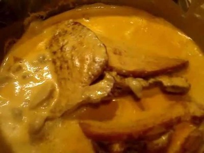 Receta Chuletas en Crema de Champiñones