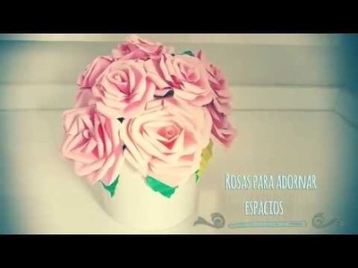 DECORA ESPACIOS CON FLORES DIY manualidades