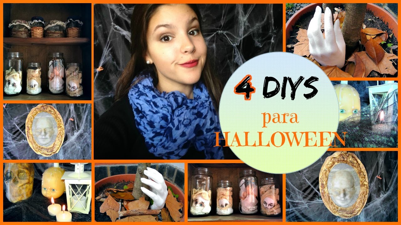 DIY: 4 decoraciones de HALLOWEEN + SALUDOS