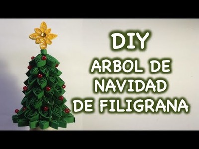 DIY Arbol de Navidad de Filigrana