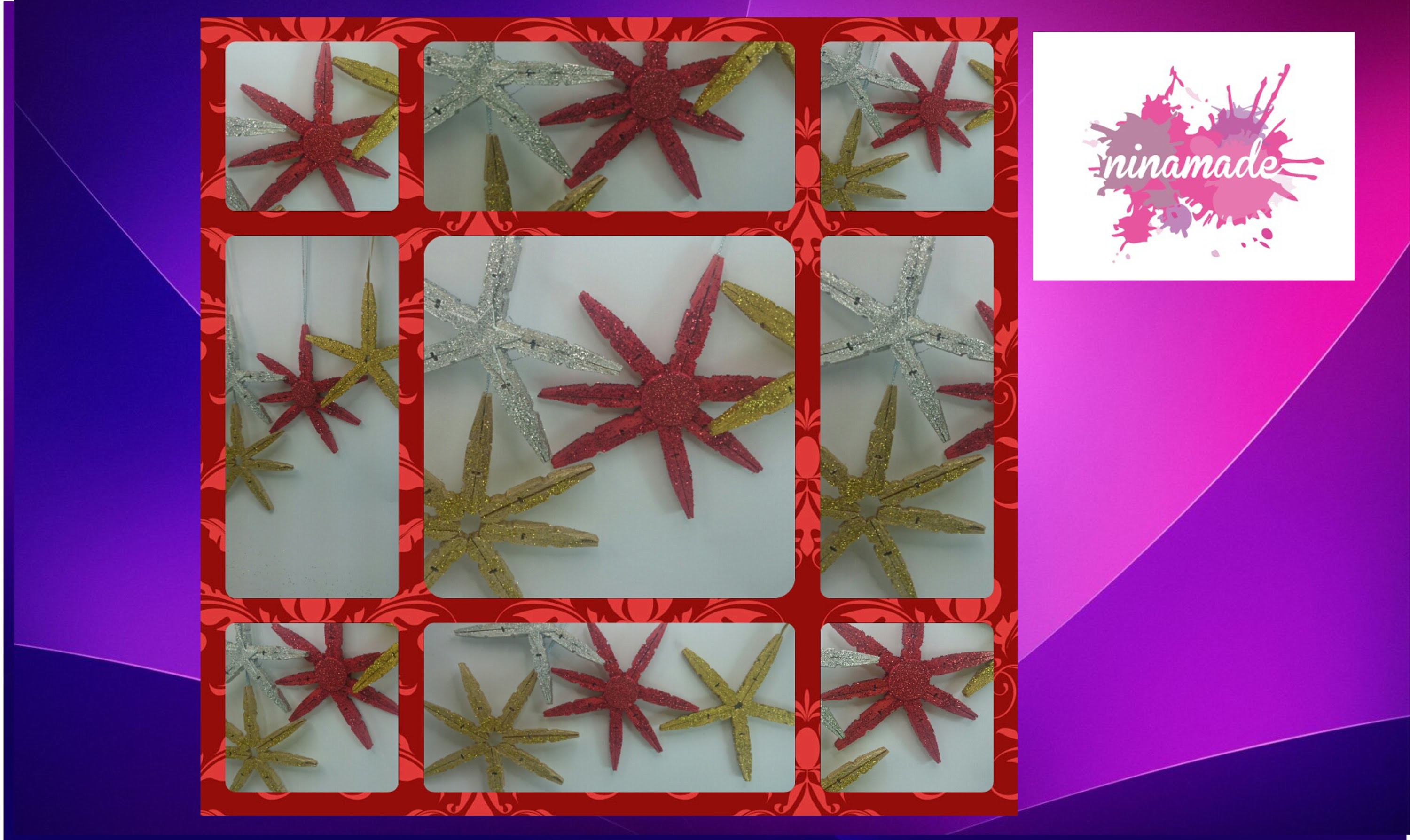 DIY. Estrellas de Navidad recicladas. Actividad para niños muy fácil.