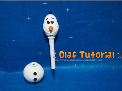 DIY Olaf Frozen. Cold porcelain easy pen holder. LBP Tutoriales