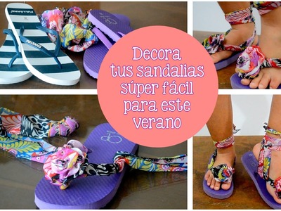 DIY Sandalias decoradas para el verano