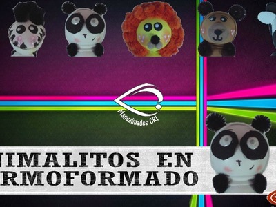 Animalitos Termoformado panda || Manualidades Cri || Tu lo imaginas, Nosotros Lo Creamos