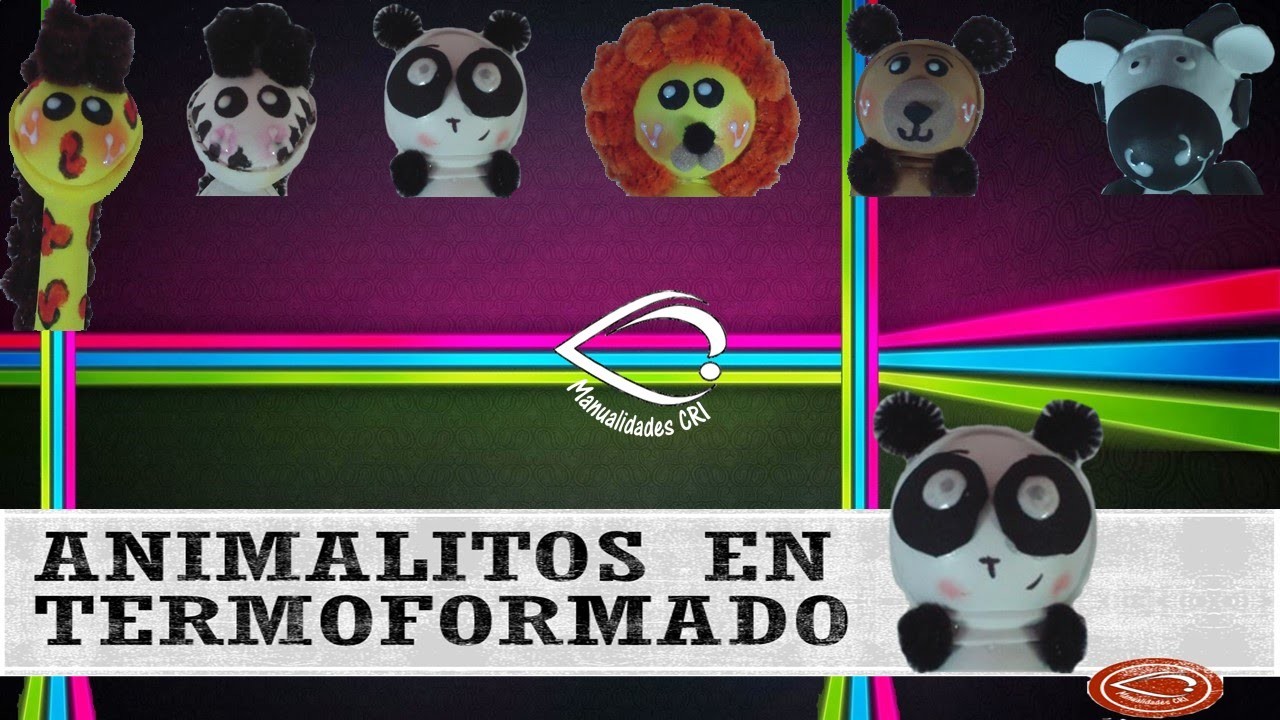 Animalitos Termoformado panda || Manualidades Cri || Tu lo imaginas, Nosotros Lo Creamos