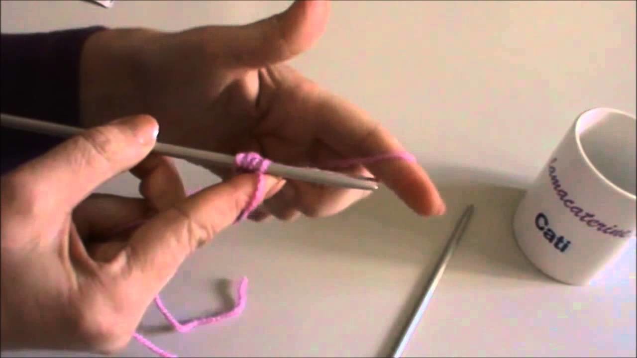 Como montar los puntos en tejido con dos agujas, calceta o palitos