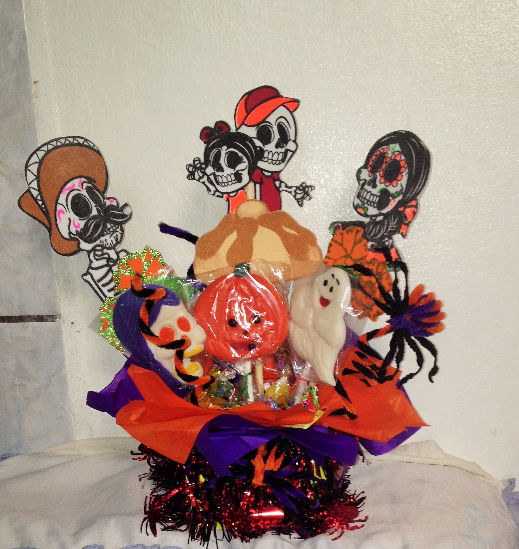 DIY centro de mesa Halloween día de Muertos centrepiece, ideas
