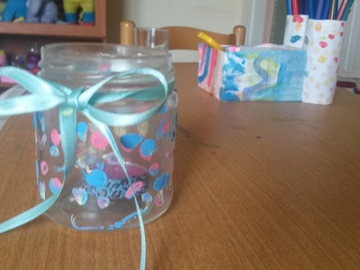 DIY PORTAVELAS -  Manualidades con niños