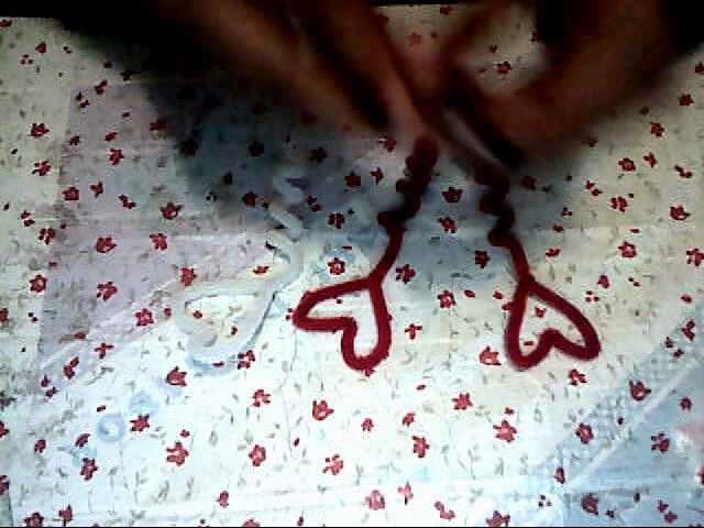 San Valentin Pluma Loca De Corazon. . 