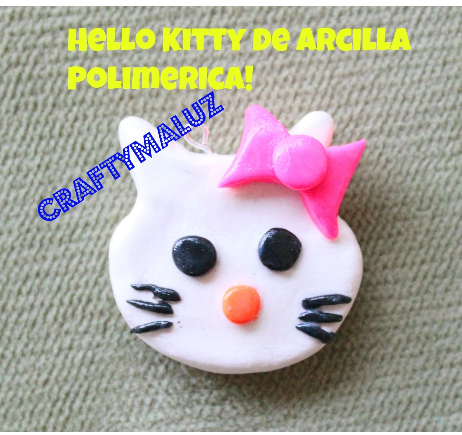 ♥ DIY : Hello Kitty Polymer Clay Charm. Hello Kitty De Arcilla Polimerica!