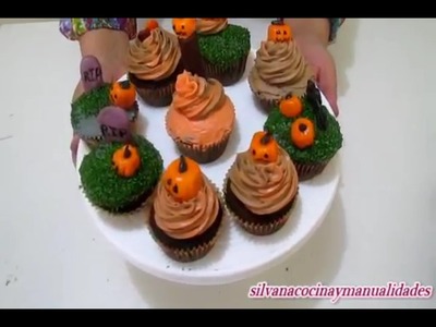 Halloween!!! Cupcakes de Chocolates de terror !!!- Silvana Cocina Y Manualidades