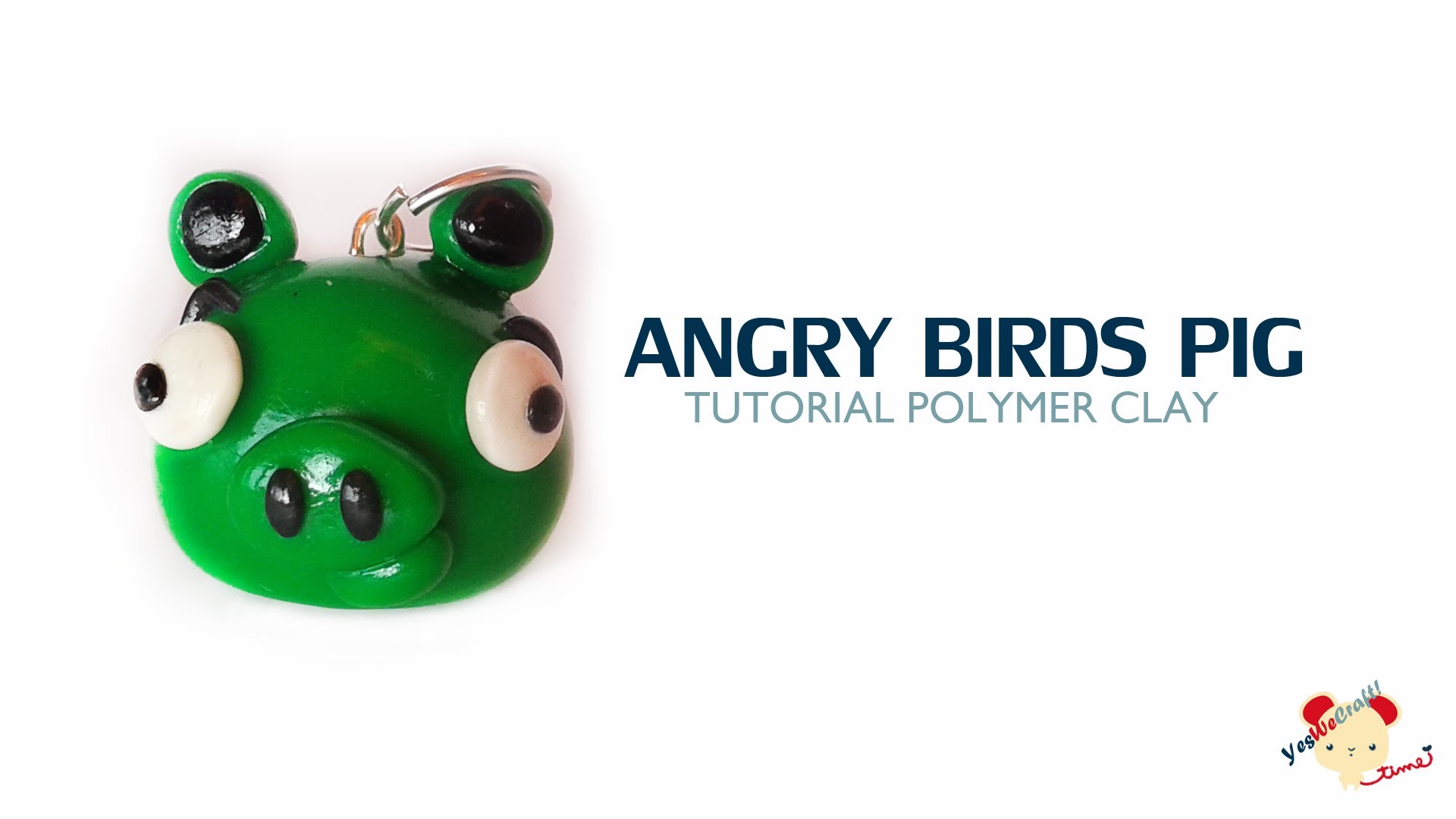 Angry Birds Pig Polymer Clay Tutorial. Cerdito Angry Birds de Arcilla Polimérica