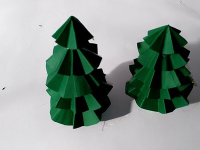 Como hacer arbol de navidad de de origami manolidades manualidades y mas DIY Christmas