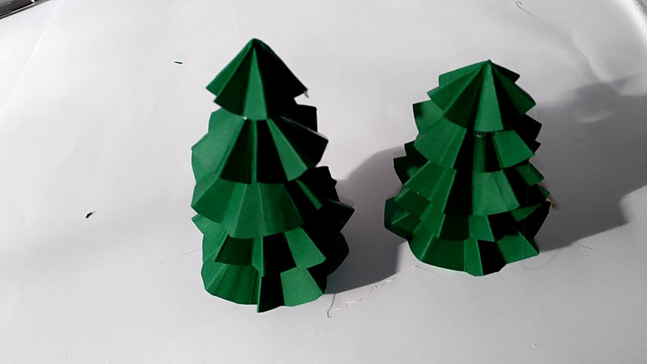 Como hacer arbol de navidad de de origami manolidades manualidades y mas DIY Christmas