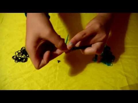 Como hacer una pulsera de gomas | manualidades tijeras | D.I.Y.