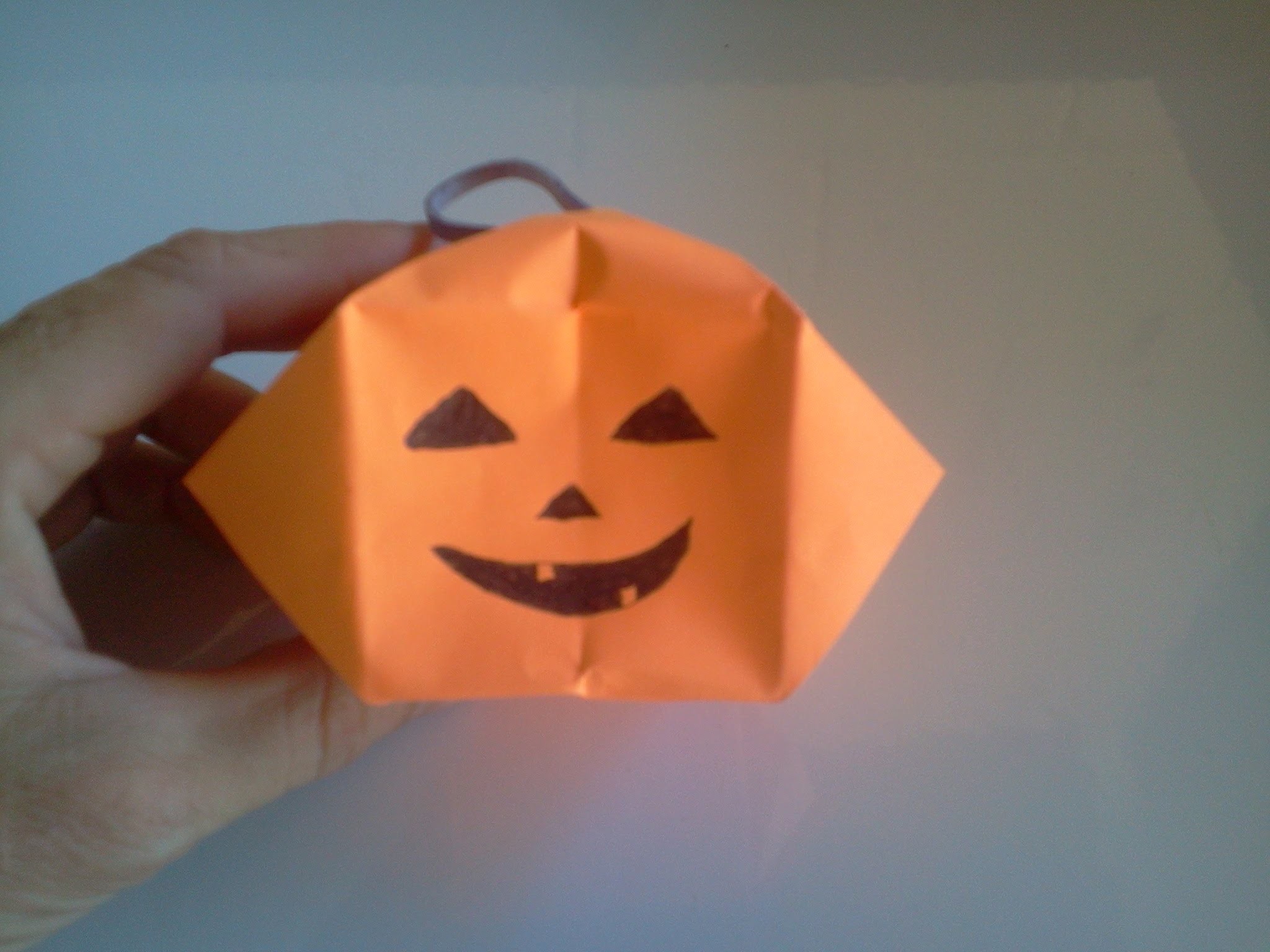Halloween crafts. Pumpkin 3D - Calabaza 3D, Manualidades Dia de los muertos, Todos los santos