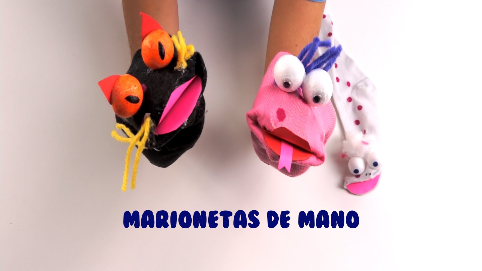 MARIONETAS DE MANO - Cómo hacer marionetas - Manualidades para niños